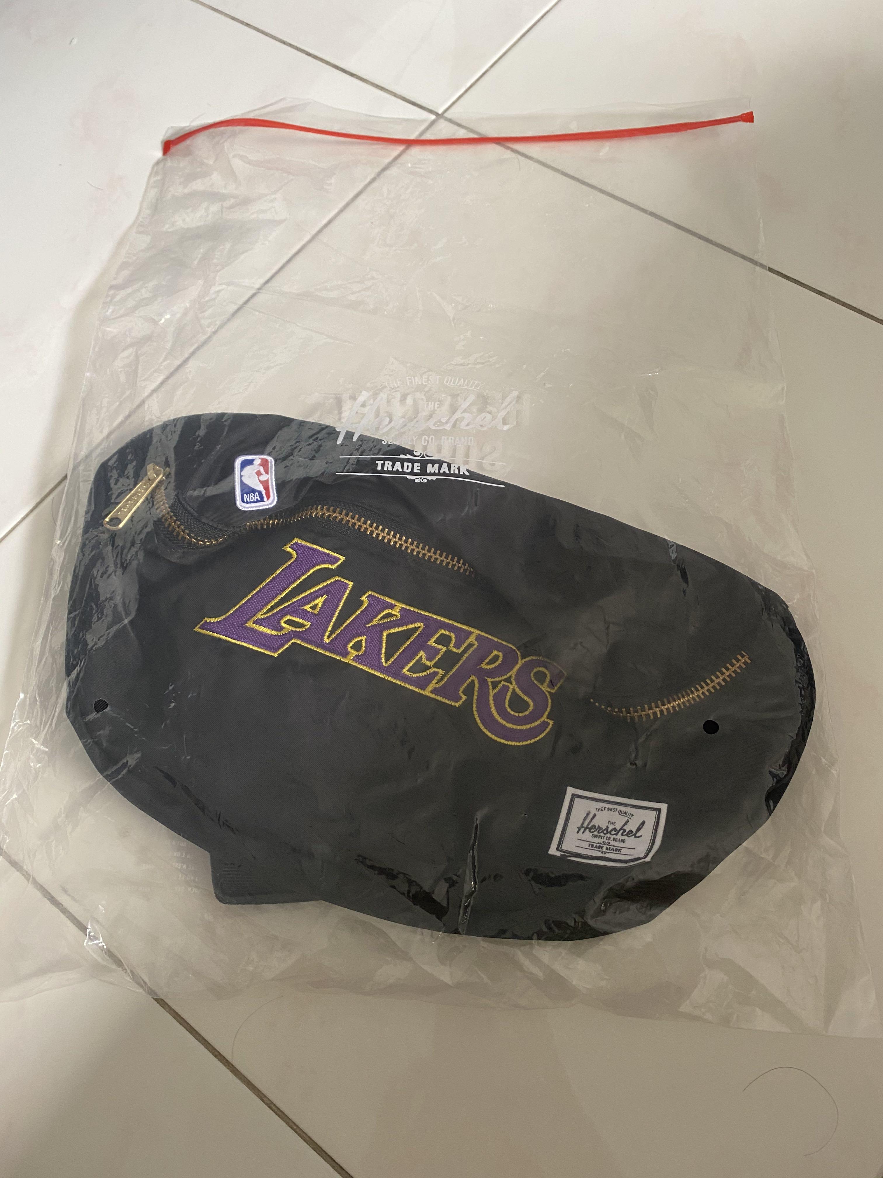herschel lakers fanny pack