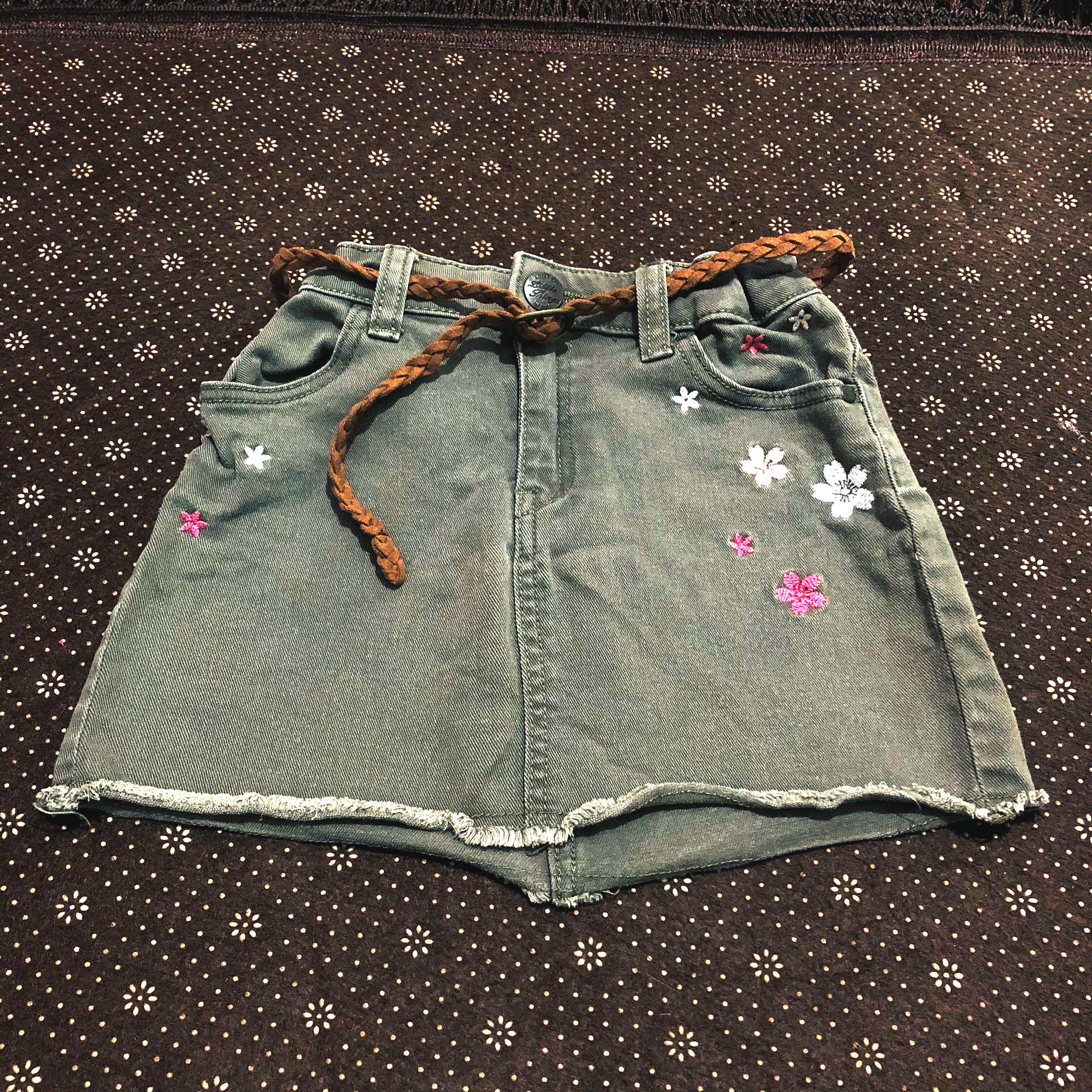 h&m girls denim skirt