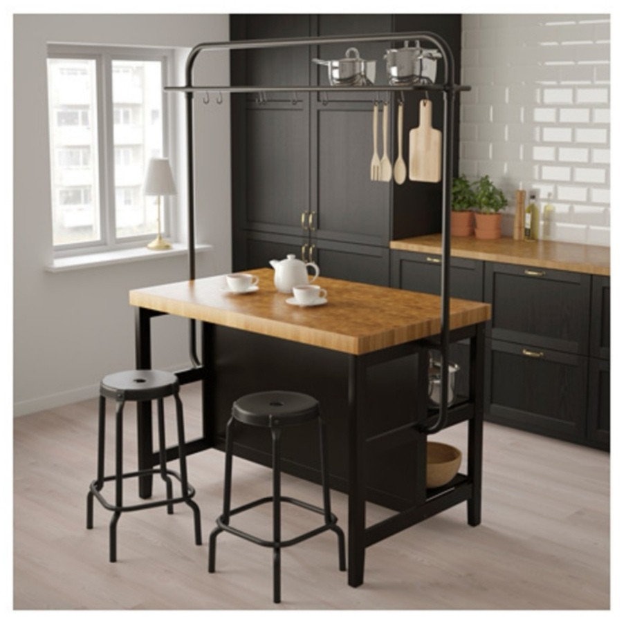 Ikea Vadholma Kitchen Island White VADHOLMA Rack for kitchen island