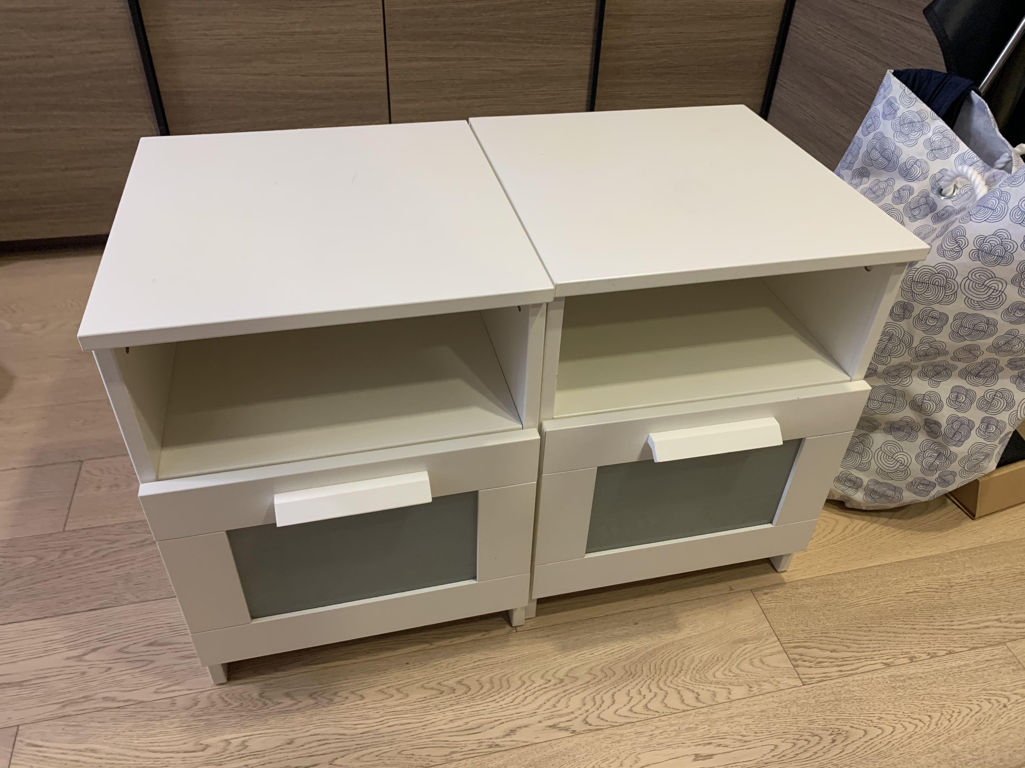 IKEA Bedside Table BRIMNES, Furniture & Home Living, Furniture, Tables