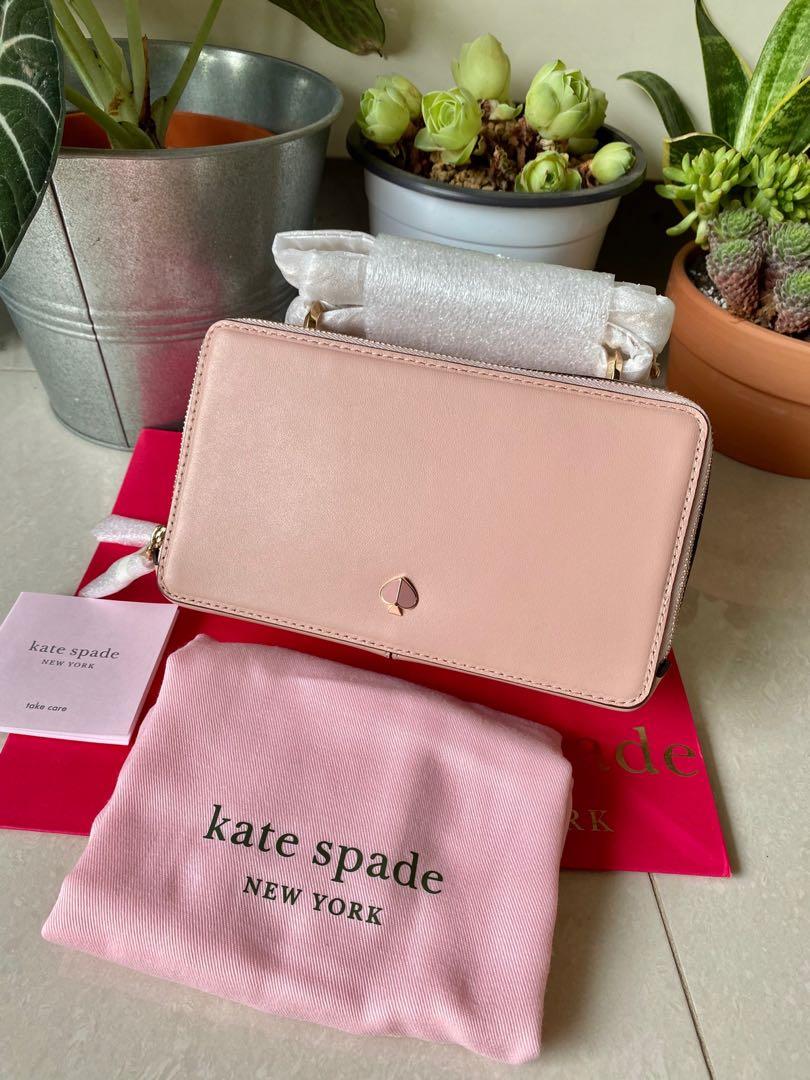 SOLD] INSTOCK RARE Kate Spade Izzy Small Convertible Crossbody Handbag  Shoulder Bag Slingbag Flapper Pink Light Pink Blush, Women's Fashion, Bags  & Wallets, Cross-body Bags on Carousell