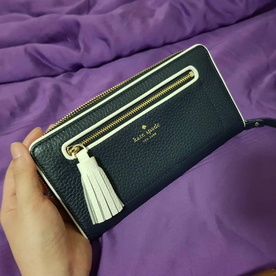 INSTOCK SALE- Kate Spade Neda Long Wallet with Outside Pocket (100% Authentic), Women&#39;s Fashion ...