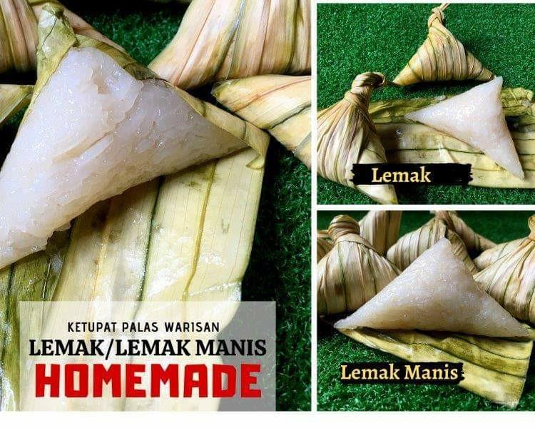 Ketupat Palas Warisan Asli Ketupat Pulut Lemak Food Drinks Local Delights Halal Local Delights Others On Carousell