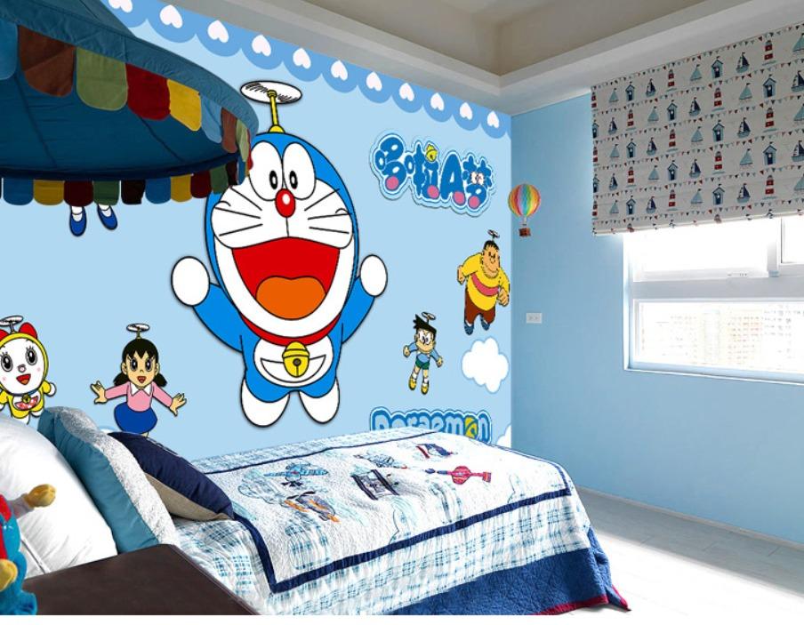 Kids Doraemon Wallpaper Wall Sticker Mural Home Decor, Furniture & Home  Living, Home Decor, Wall Decor on Carousell