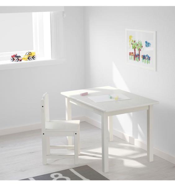 Kids Table 2 Chairs Ikea Sundvik Furniture Tables Chairs On Carousell