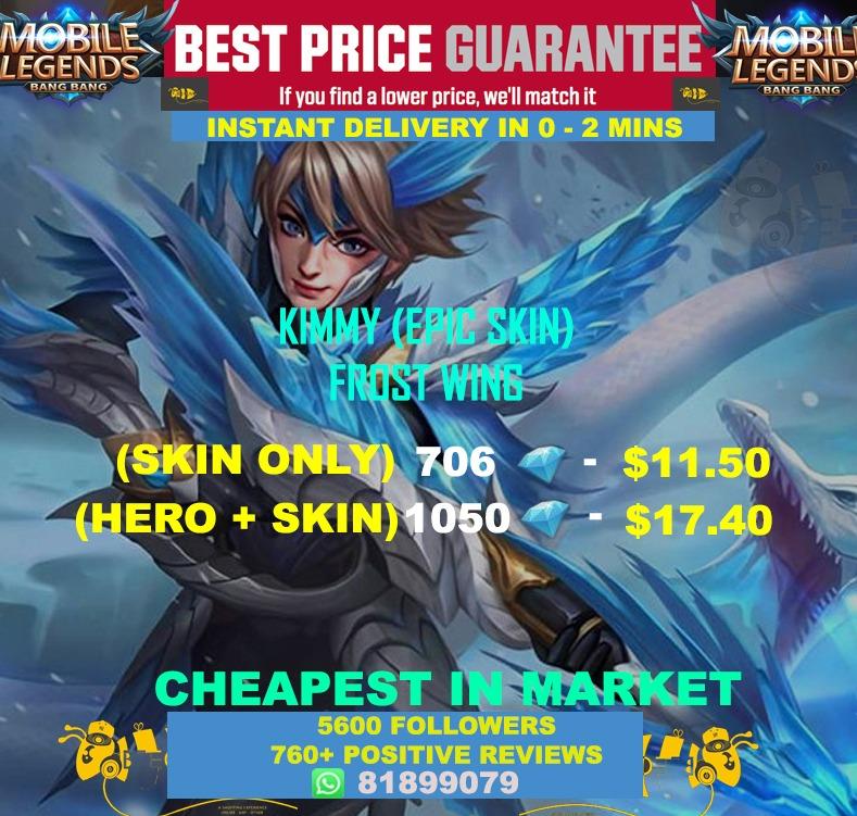 Kimmy Dragon Tamer Mobile Legend Diamonds Instant Top Up Toys Games Video Gaming In Game Products On Carousell