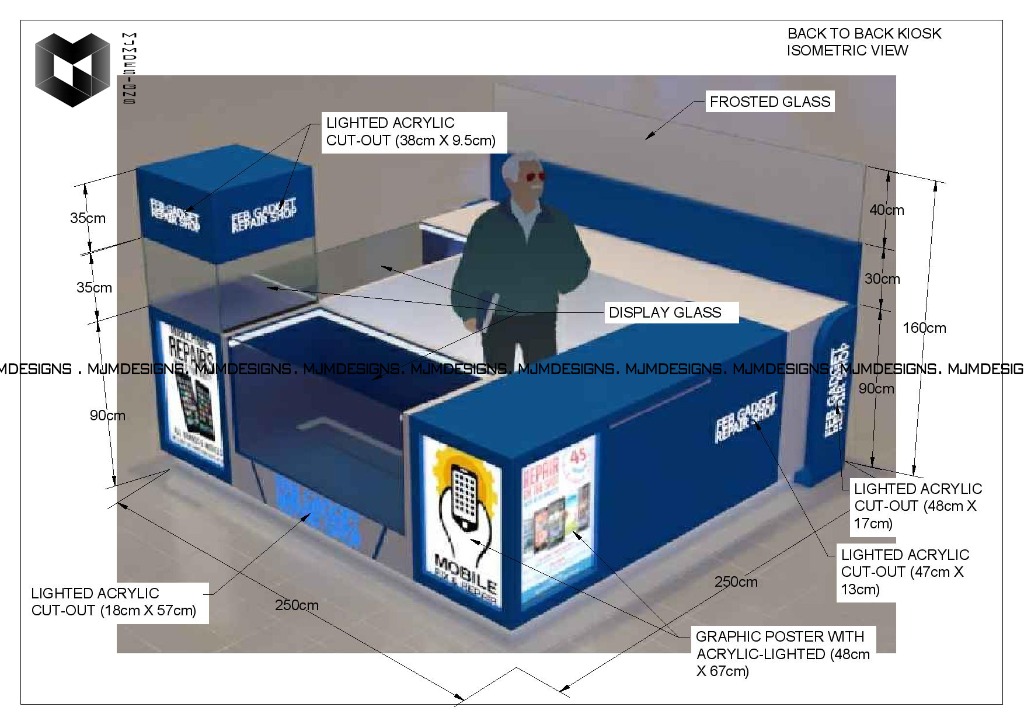 Kiosk Design | Drafting and 3D Vizualization Services