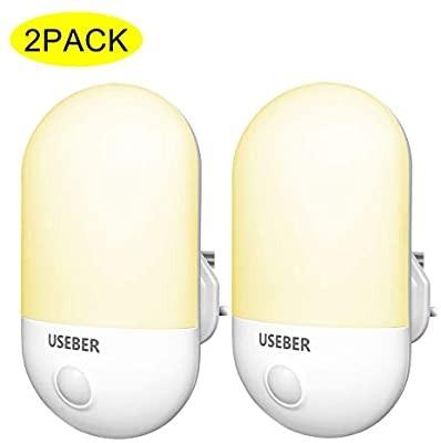 Useber Night Lights Plug in Walls with Dusk to Dawn 2 Pack LED Night Light, 