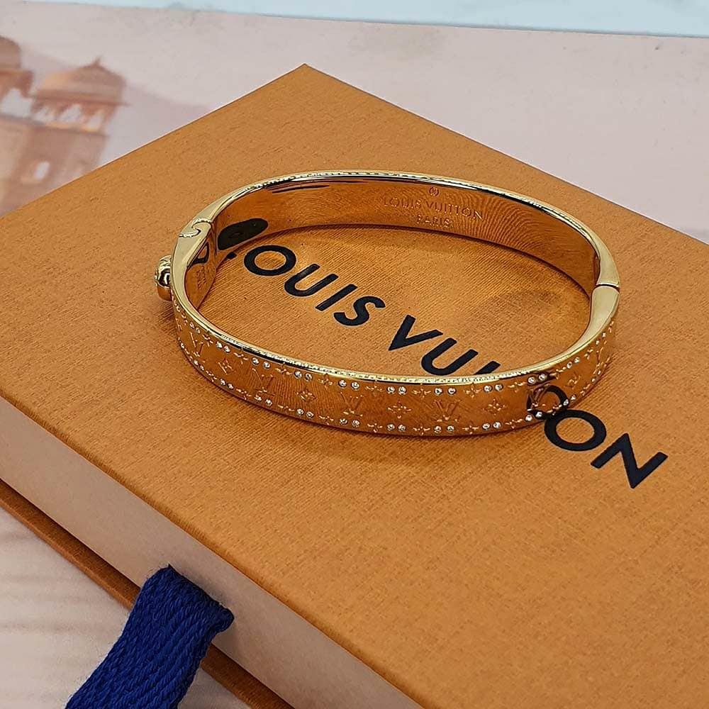 Sold at Auction: Louis Vuitton Nanogram Strass Bracelet (Never Worn)