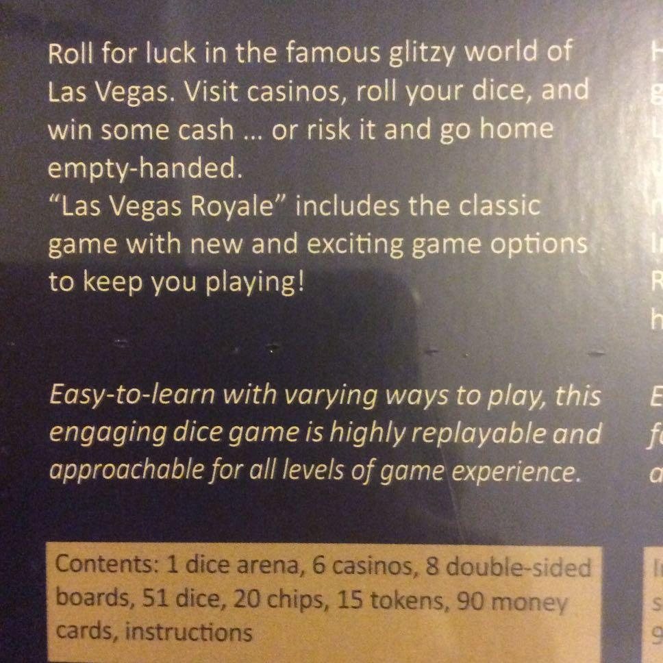 Las Vegas Royale board game, Hobbies & Toys, Toys & Games on Carousell