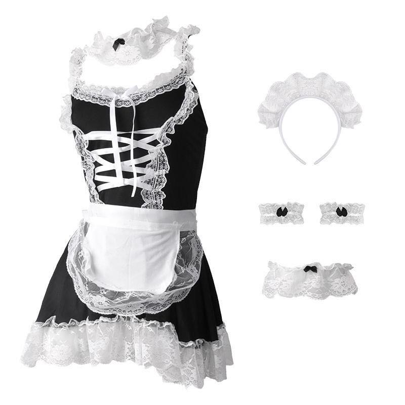 Maid Uniform Style Laced Lingerie