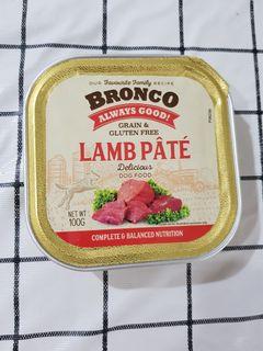 Bronco lamb pate for dogs