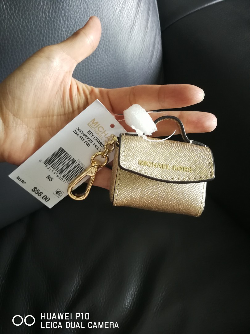 Michael Kors* key charm ,mini key chain, Women's Bags & Wallets, Purses & Pouches on Carousell
