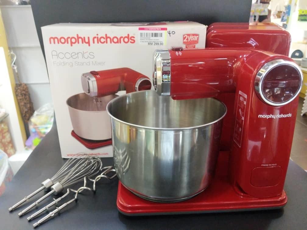 Morphy Richards 48993 Folding Stand Mixer Red Kitchen Appliances On Carousell