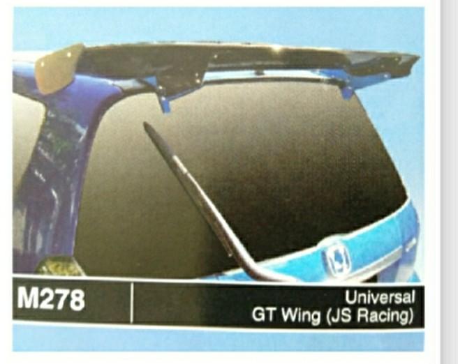 Myvi gt wing bodykit spoiler universal J's racing small size fiber