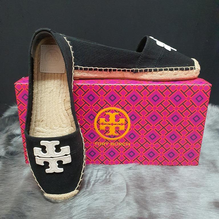 tory burch weston flat espadrille canvas