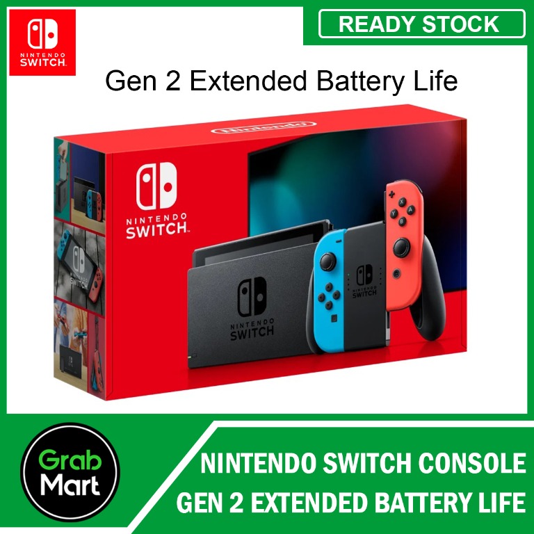 Nintendo switch console sale with improved battery