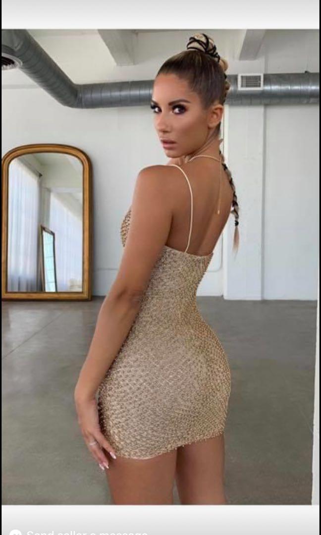 Gold dress oh polly cheap