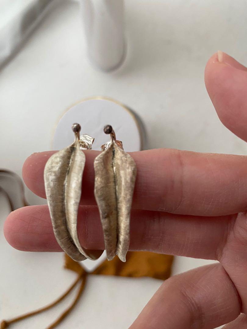 Ole Lynggaard Copenhagen Leaves earrings in sterling silver