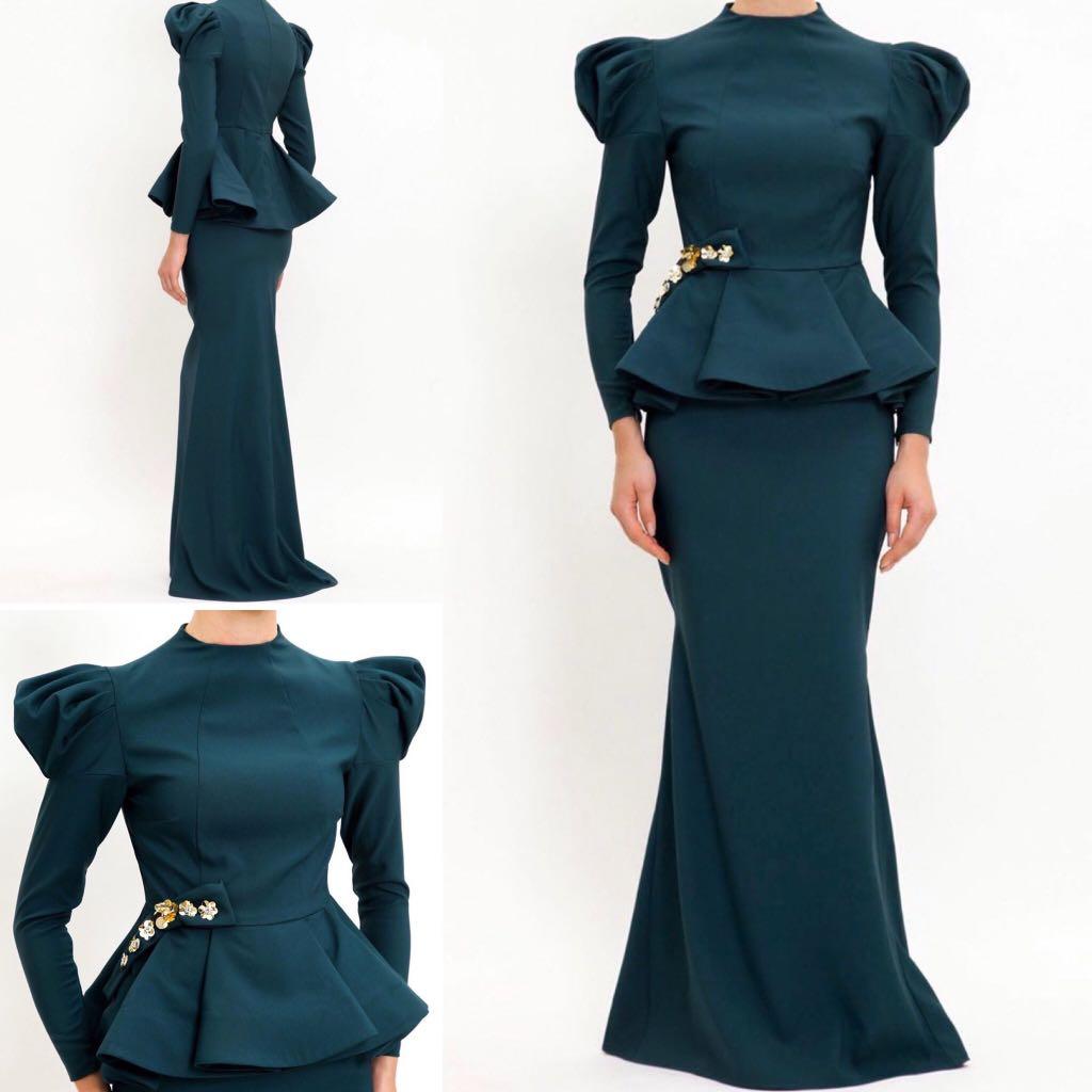 Peplum Kurung Women S Fashion Muslimah Fashion Baju Kurung Sets On Carousell