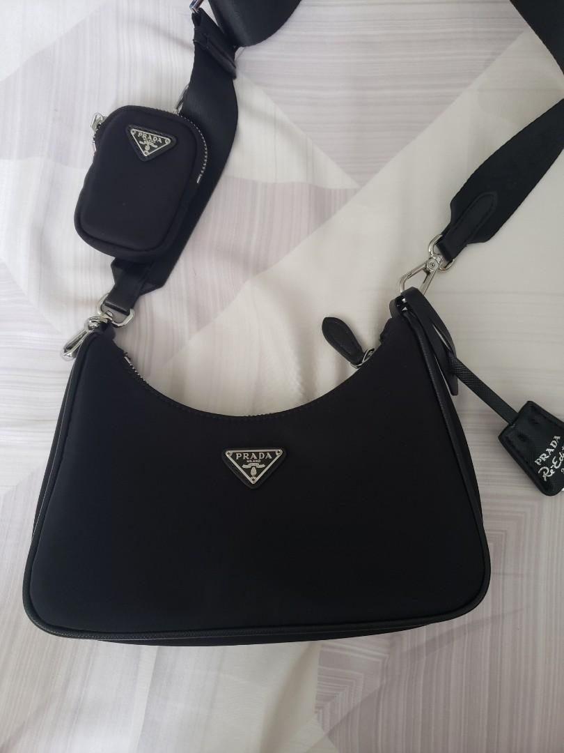 prada nylon bag used