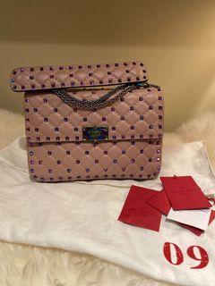 Preloved 2019 Valentino iridescent Rockstud bag - Dusty Rose LIMITED EDITION