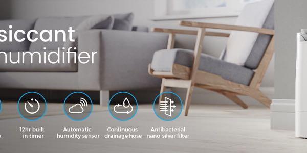 Pro Breeze 10l Desiccant Dehumidifier With Timer Air Filter