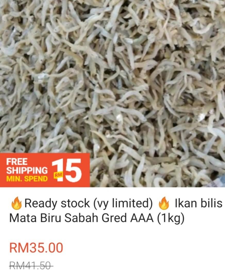 Promo Ikan Bilis Mata Biru Sabah Food Drinks Food Drinks Others On Carousell