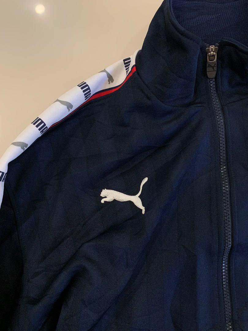 Puma navy blue jacket shop