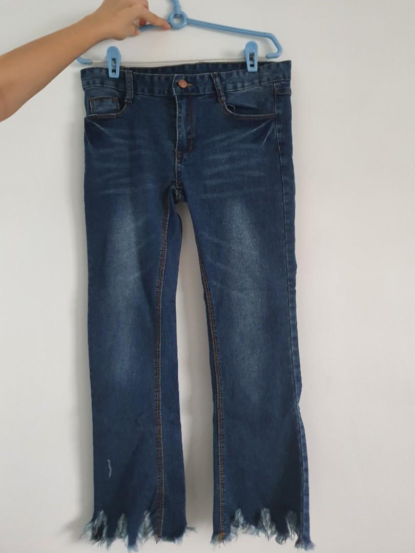 flare leg jeans women