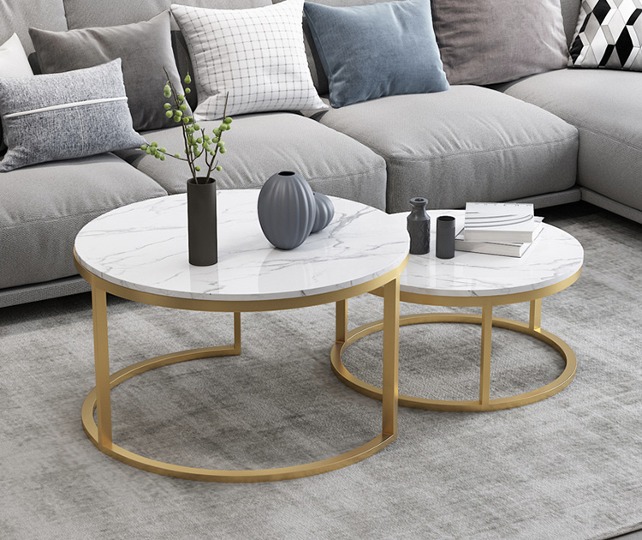 Round Marble Coffee Table Furniture Tables Chairs On Carousell