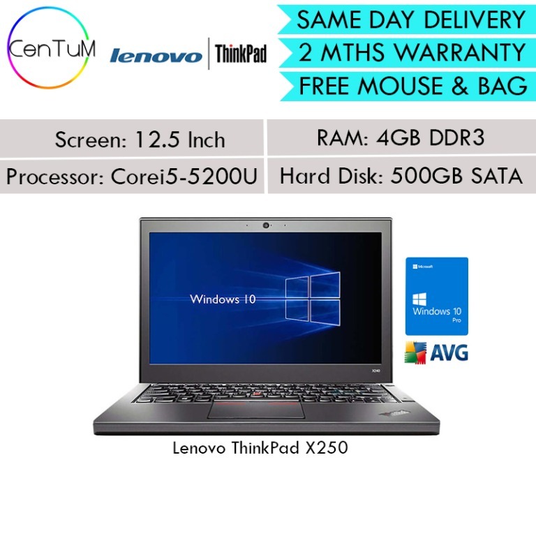 [Same Day Delivery] Lenovo Thinkpad X240 X250 12.5