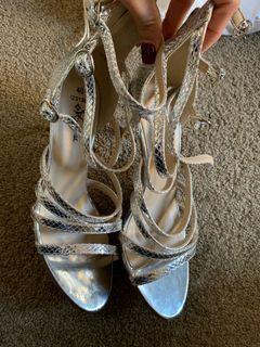 Silver heels