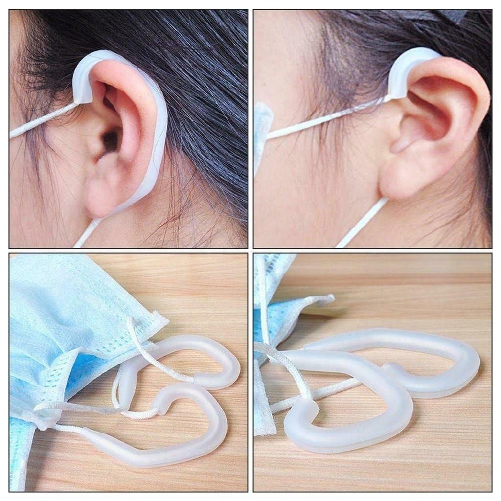 Soft Silicone Ear Loop Protection Hook for Face Mask, Hobbies & Toys