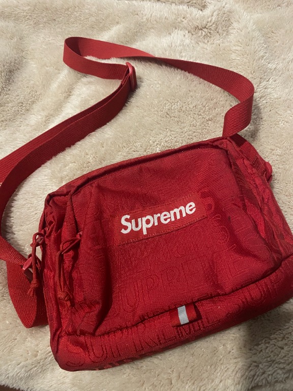 Supreme red shoulder bag sale