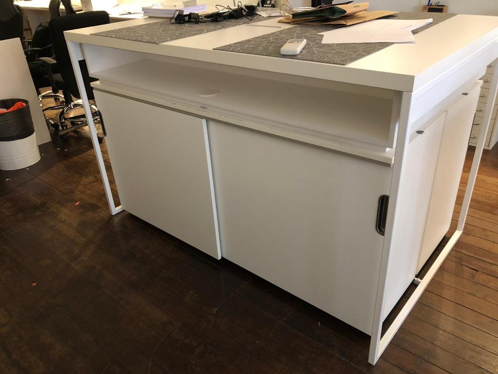 Table Top With Sliding Cabinet Doors Furniture Shelves Drawers On Carousell