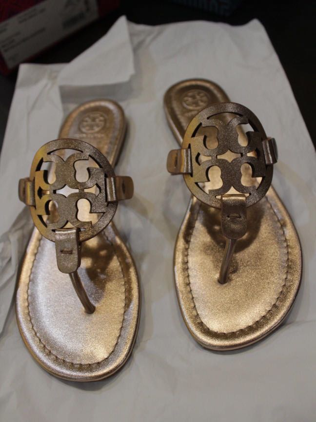 rose gold tory burch miller sandals