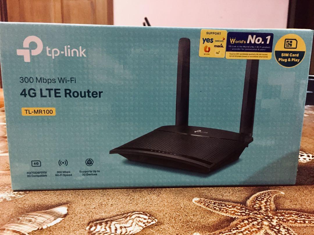 Tp Link Tl Mr100 4g Lte Router Electronics Others On Carousell