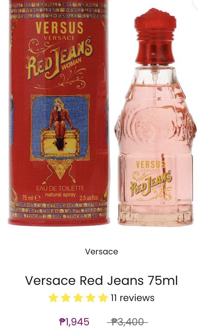 Versace Red Jeans Perfume Beauty Personal Care Fragrance
