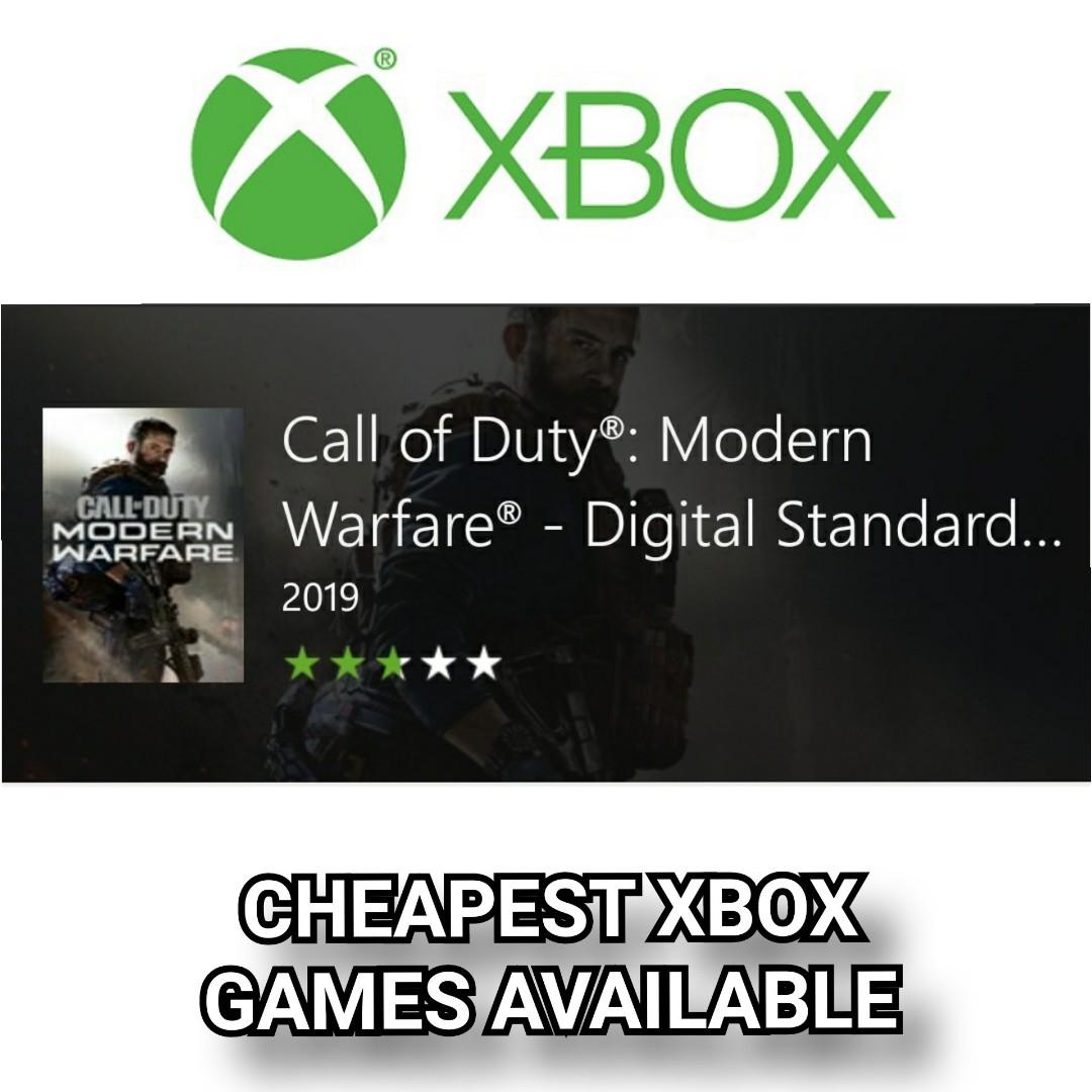 Xbox Call Of Duty Modern Warfare Toys Games Video Gaming