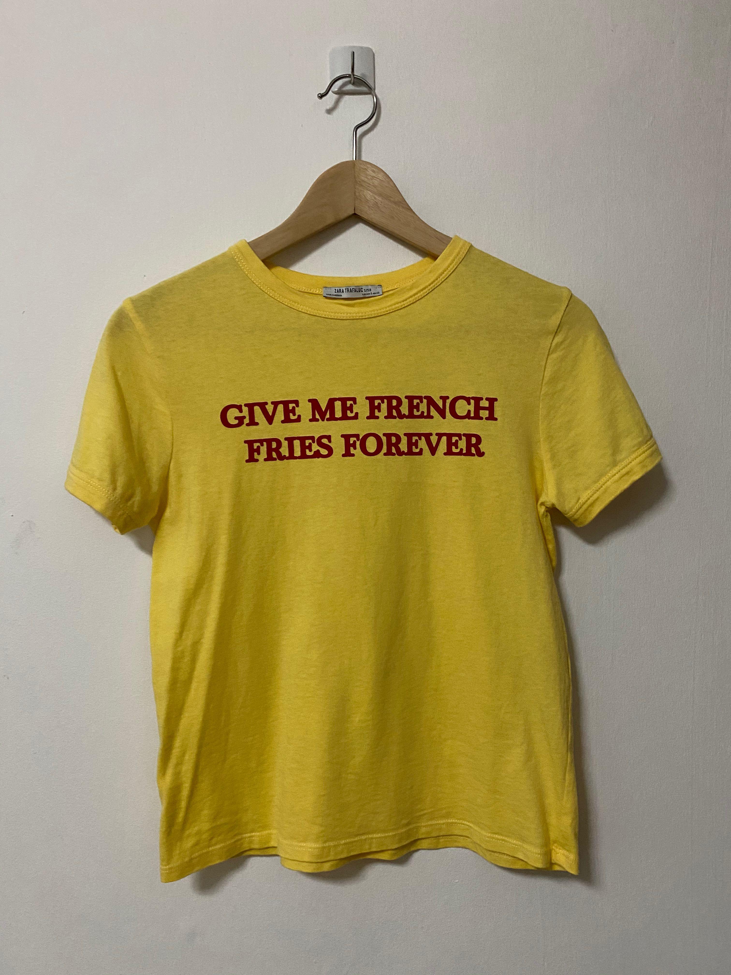 french fries t shirt zara