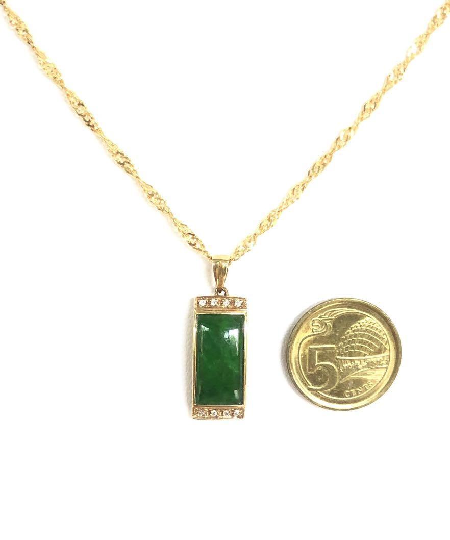 Rectangle jade pendant shop