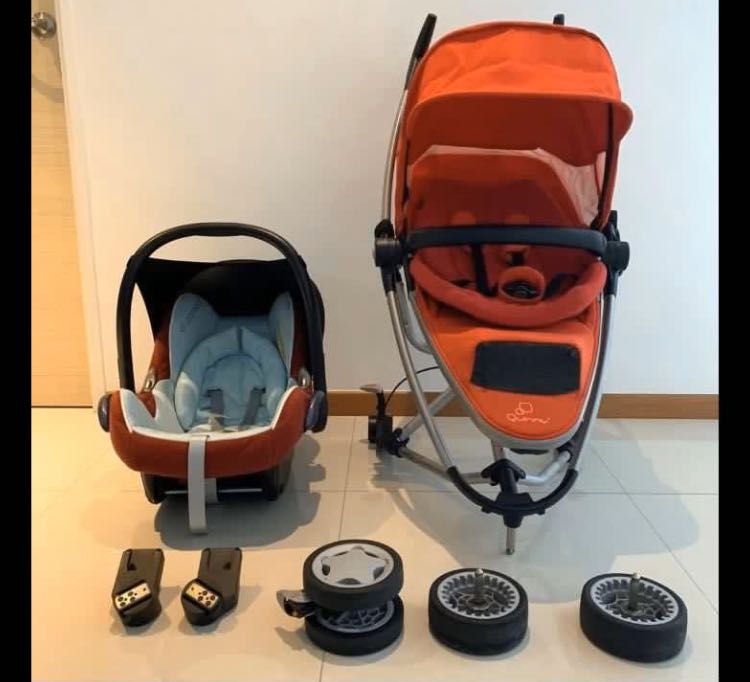 299 Set of Quinny Zapp Xtra Stroller + Maxi Cosi CabrioFix Car Seat