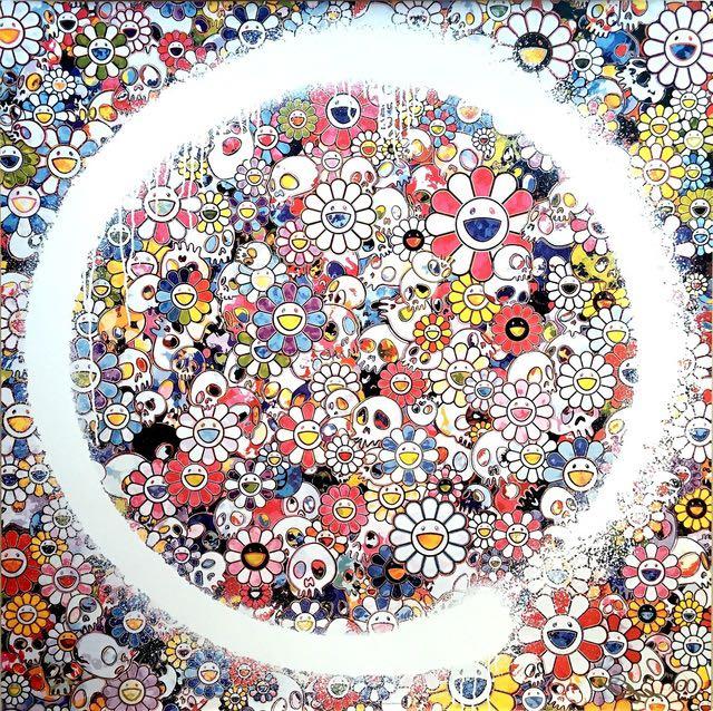 村上隆版畫円相禪天空花骷髅頭DOB Takashi Murakami, 興趣及遊戲, 手作 