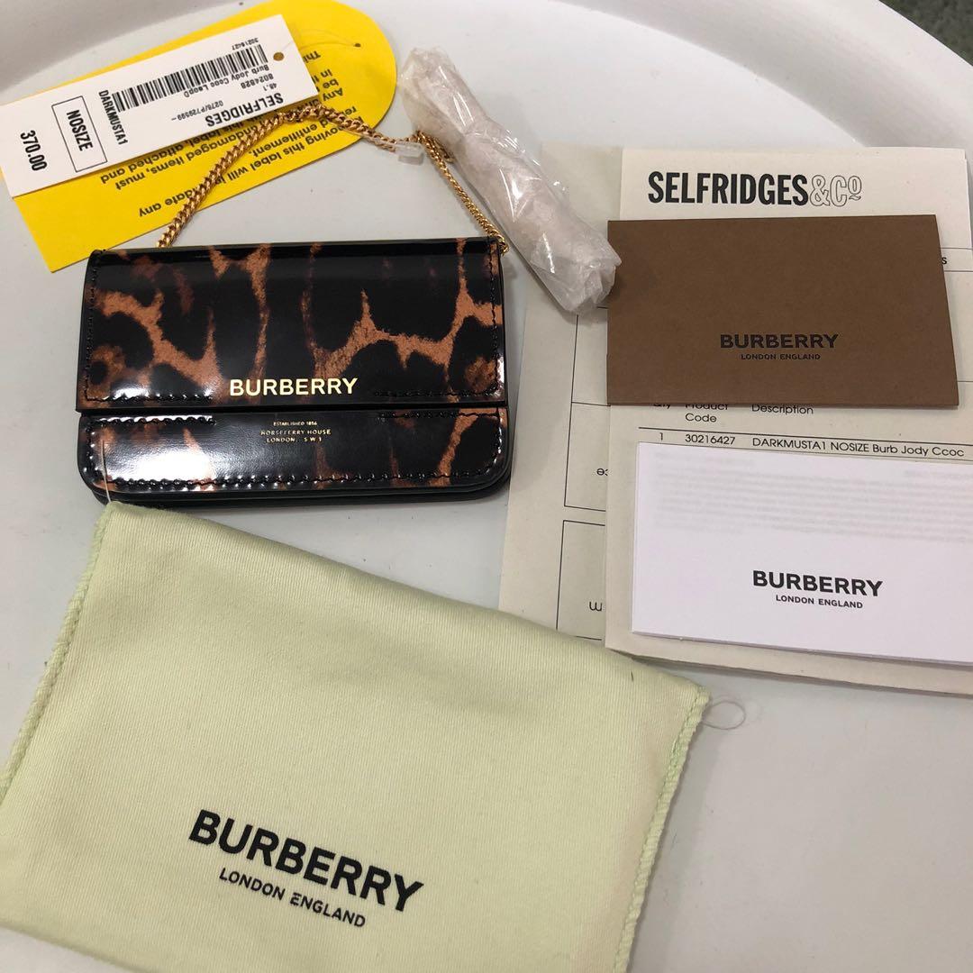burberry card holder on chain