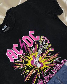 Acdc Vintage Shirt Women S Fashion Clothes Tops On Carousell