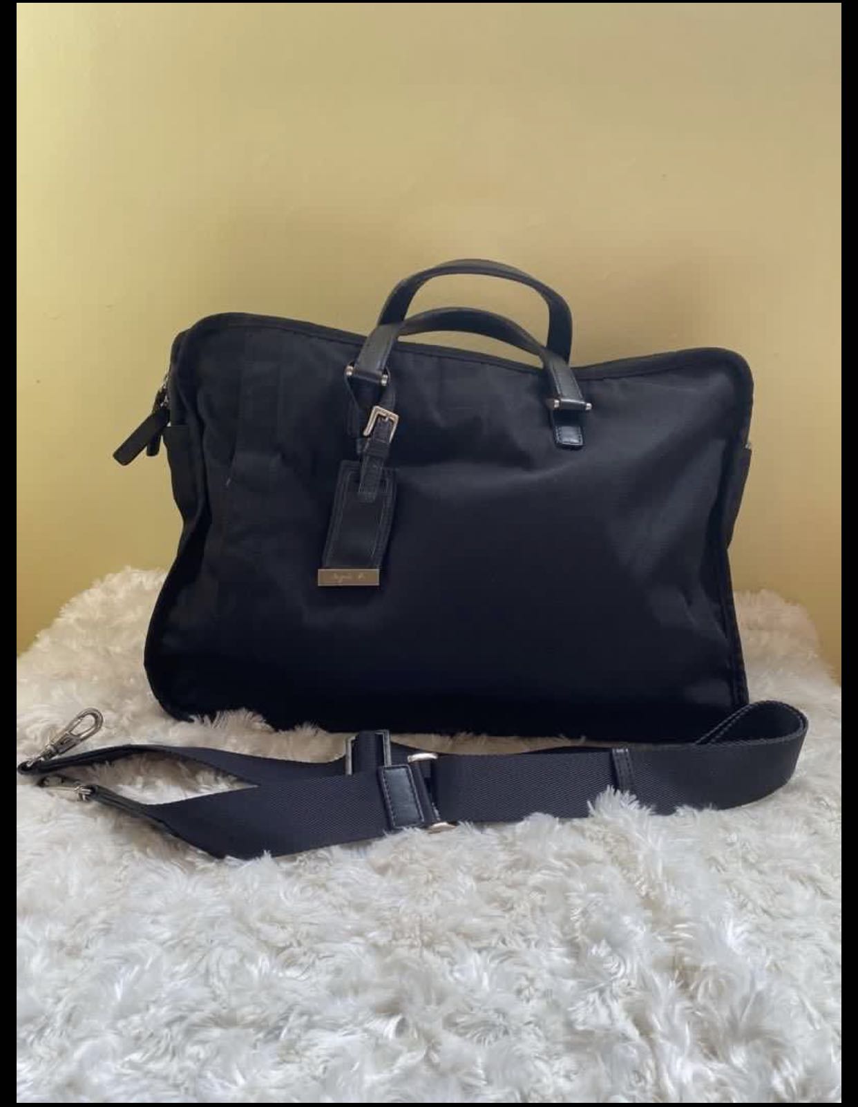 Agnes b shop laptop bag