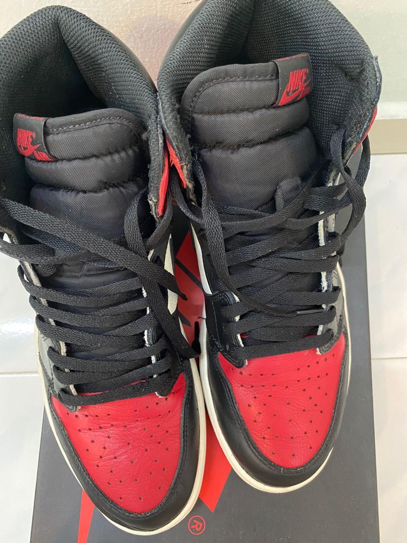 Bred toe red laces cheap