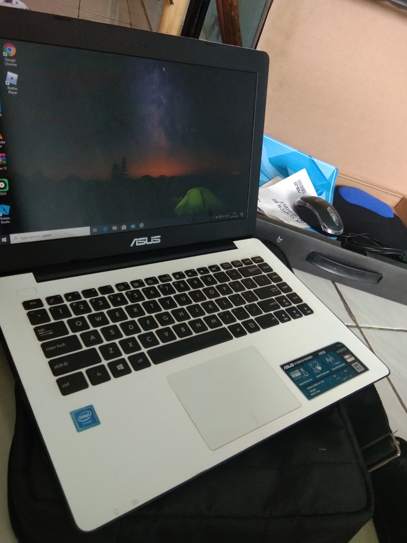 JUAL CEPAT Asus X453S FULLSET Free Bonuss Elektronik 