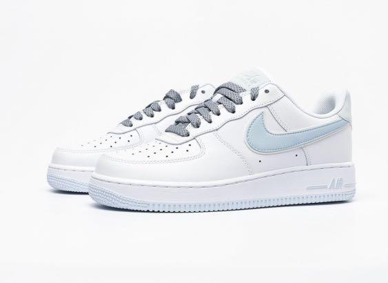 baby blue and white nike air force 1